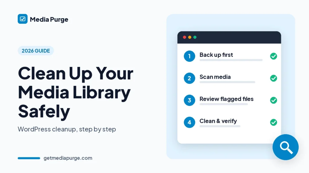 Clean up your WordPress media library safely, step by step